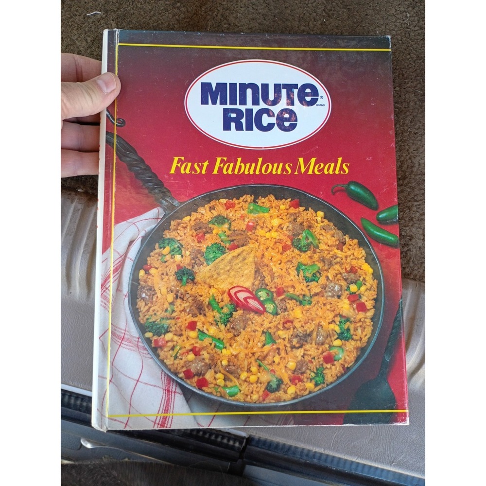 Minute Rice Fast Fabulous Meals Cookbook Spiral Bound 100+ Recipes Vintage